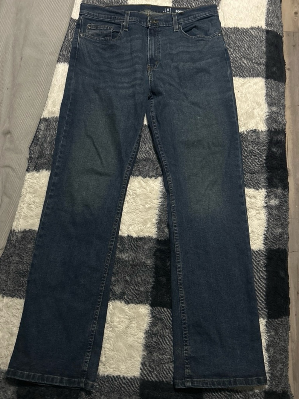 George Men's Dark Blue Bootcut Jeans